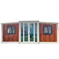 Bâtiment d'appartement préfabriqué personnalisé Module de conteneur extensible Maisons avec conception de grain de bois