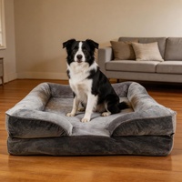 Coussin pour animaux de compagnie, lit confortable pour chien et chat, canapé en peluche, détachable, lavable, universel, intérieur, toutes saisons, moyen, grand