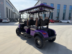 Carrito de Golf Eléctrico de 4 Ruedas y 4 Plazas, Elevado con Carcasa, Buggy Todoterreno con Batería, Llantas Personalizadas y Neumáticos Grandes para Resort o <span class=keywords><strong>Club</strong></span> - Product Image 3