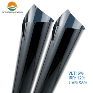 1PY Noir Voiture Fenêtre Protection UV Adhésif Film de Teinte Pare-<span class=keywords><strong>Soleil</strong></span> <span class=keywords><strong>Autocollant</strong></span> - Product Image 3