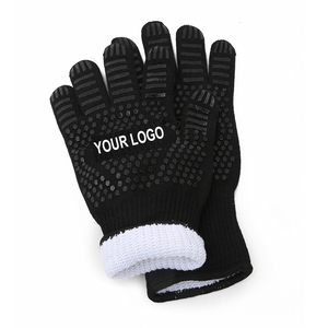 Gants personnalisés pour four à <span class=keywords><strong>barbecue</strong></span> Gants résistants à la <span class=keywords><strong>chaleur</strong></span> extrême Gants de <span class=keywords><strong>barbecue</strong></span> d'extérieur Gants de cuisine Isolation Gants chauffants - Product Image 2
