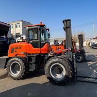 Forklift Diesel Gaya Baru 3t 3.5t 4t 5t CE EPA EURO5 Hidrolik 4WD Pertanian Gudang Off Road