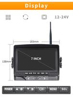 Sans fil caméra sans fil moniteur de vue arrière