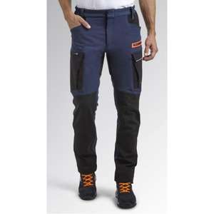 DIADORA UTILITY - 702.179839-C4725/L Pantalon cargo extensible à matières mixtes denim noir/bleu-PANTALON DE TRAVAIL EAN 8053607263875 - Product Image 2
