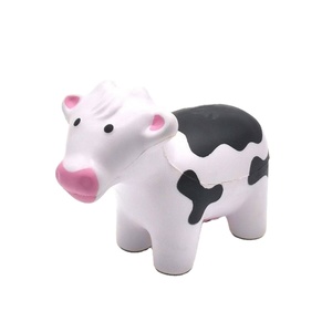 ลูกบอลบีบคลายเครียดรูปวัวนมทำจากโฟม PU พิมพ์ลายตามสั่งขายส่ง - Product Image 1