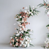 NINI Vente en gros d'arrangements d'arches de mariage en plein air, arche de fleurs en soie haut de gamme pour les décorations de mariage et de fête dans les hôtels
