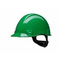 3M™ <b>Hard</b> <b>Hat</b> UVicator Non-Vented Pivot Lock 440V Dielectric Green Plastic Sweatband for Construction Industry-Model G3001CUV-GP - Product Image 1