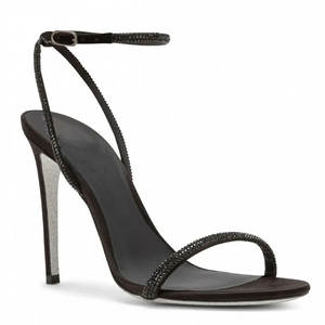 <span class=keywords><strong>Sandales</strong></span> pour femmes Xinzirain personnalisées, MOQ inférieur, en cuir rouge, à bout ouvert, <span class=keywords><strong>talon</strong></span> aiguille de 9 cm, avec <span class=keywords><strong>strass</strong></span> - Product Image 1