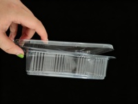 Conteneur à viande en plastique PET transparent, boîte à collation à emporter anti-fuite avec fermeture hermétique pour pique-nique en plein air et restauration