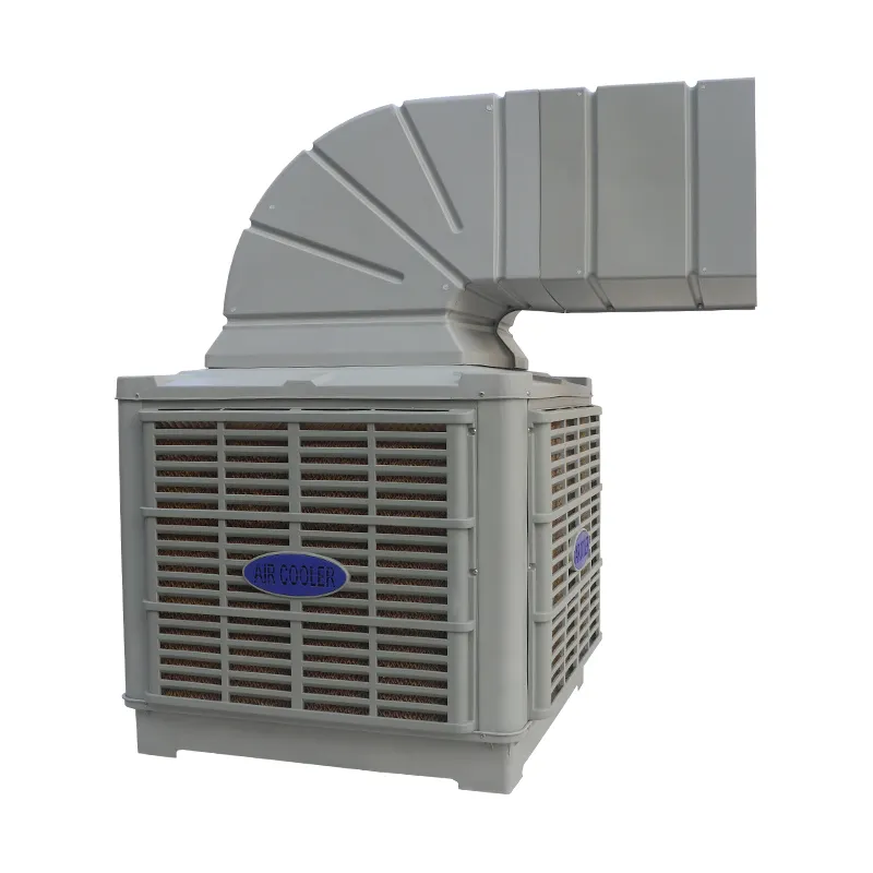 Remote control roof industrial ducted evaporative air cooler