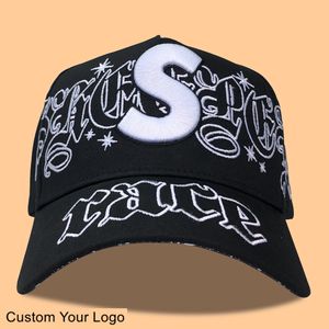 Casquette de baseball à 5 panneaux en daim avec logo original Casquette de baseball en coton Offre Spéciale brodée en 3D pour hommes Casquette en coton avec cadre - Product Image 2