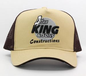 Chất Lượng Cao 100% Cotton Tùy Chỉnh Trucker Hat 5 Tấm Thêu Logo Hip Hop Hai Tone Mũ Bóng Chày Cho Nam Giới Ngoài Trời Bãi Biển Câu Cá - Product Image 1