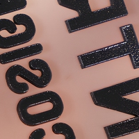 Logo 3D personnalisé par transfert de chaleur Etiquette en silicone DIY transfert thermique Autocollant fer à repasser en vinyle chaud Etiquette 3D logo par transfert thermique