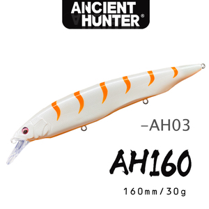 Ancient Hunter 160mm/30g kanata leurres méné Tungstène faisceau système de poids wobbler Naufrage Flottant lent naufrage océan Minnow leurre - Product Image 6
