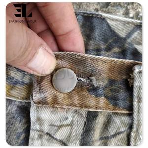 LARSUR Custom Denim Factory Tree Full Printed Camo Straight Jeans Hombres Baggy Loose Camouflage Denim Pants para hombres Streetwear - Product Image 6