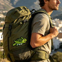 Parches Bordados Termoadhesivos de Tortuga Marina Verde con Diseño de Animal de Dibujos Animados, Ecológicos y Personalizados, para Ropa, Bolsos, Sombreros y Zapatos, Venta al Por Mayor