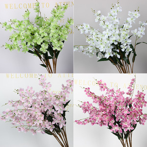 Jasmin Artificiel Pleurant, Branche Unique en Soie à Longue Tige, Décorations pour Mariage et Maison - Product Image 3