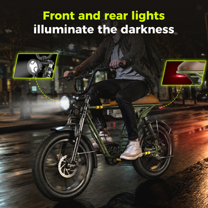Electric mountain bike Full suspension electric bike Dual brake e-bike Suspension fat tire bike <b>Ebike</b> for adults - Product Image 5