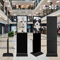 Kiosque tactile sur pied LCD 43 pouces, écran publicitaire intérieur 4K, écran d'affichage numérique LCD HD