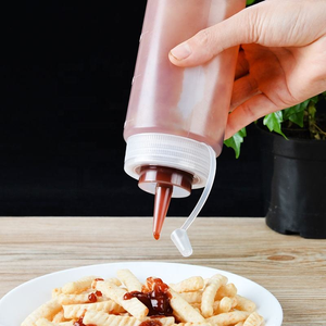 Wholesale White Cylinder PE Food Grade Squeeze <b>Sauce</b> <b>Bottle</b> with Screen Printing 200-900ml Capacity for Salad & <b>Tomato</b> <b>Sauce</b> - Product Image 5