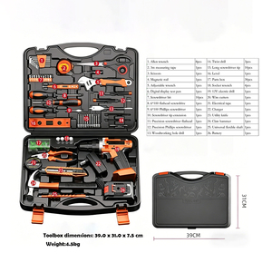Kit de Taladro Inalámbrico Portátil de 12V con Batería de Litio, Juego de Herramientas Todo en Uno para Reparaciones del Hogar - Product Image 6