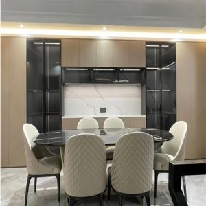 Muebles de aluminio minimalistas modernos hechos a medida, armario de almacenamiento para sala de estar, aparadores, armario de vino ecológico para el hogar - Product Image 2