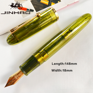जिन्हाओ 9019 ऐक्रेलिक दिल की धड़कन निब गोल्ड ट्रिम क्लासिक डिजाइन चिकनी लेखन स्मूथ लेखन - Product Image 4