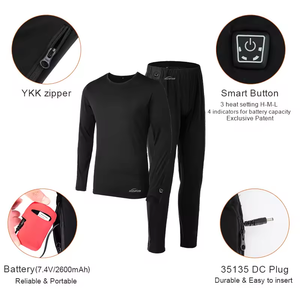 Batteria riscaldata banca di alimentazione elettronica auto-riscaldamento biancheria intima termica inverno camicia interna <span class=keywords><strong>e</strong></span> <span class=keywords><strong>pantaloni</strong></span> - Product Image 6
