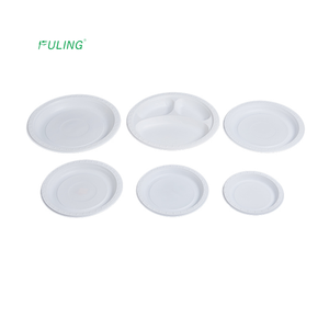 manufacturer wholesales cheap recycling white ps plates dishes kids bulk disposable compartment plastic plate sets