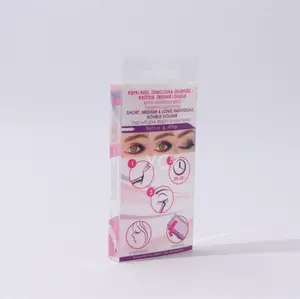 OEM custom service folding flat cosmetics plastic packaging box