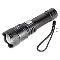 Fonjue 2025 Lampe torche tactique d'extérieur Puissante LED Rechargeable par USB Lampe de camping avec corps en ABS Étanche