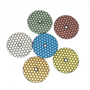 Durable Liant Résine Flexible 4 "100mm Diamant Tampons <span class=keywords><strong>de</strong></span> Polissage À Sec Disque Abrasif pour Carreaux <span class=keywords><strong>De</strong></span> Granit En Marbre - Product Image 4
