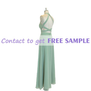 <span class=keywords><strong>Robe</strong></span> de soirée dos nu TEENYEE, col montant, pour femme, couleur <span class=keywords><strong>sauge</strong></span>, idéale pour <span class=keywords><strong>demoiselle</strong></span> d'honneur - Product Image 3