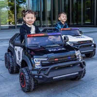 Voiture électrique tout-terrain 4x4 télécommandée pour enfants de 6 à 12 ans, 135 cm, modèle Véhicule blindé de police, pour parcs d'attractions
