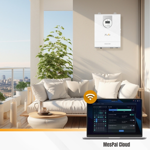 Onduleur solaire hybride MPPT à onde sinusoïdale pure Mespal monophasé 5,2 kW, onduleur solaire hybride 5 kW, parallèle, 9 unités disponibles - Product Image 2