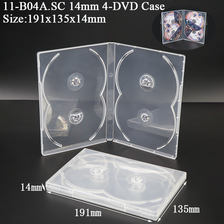 B04A : 14 mm 4 DVD transparents