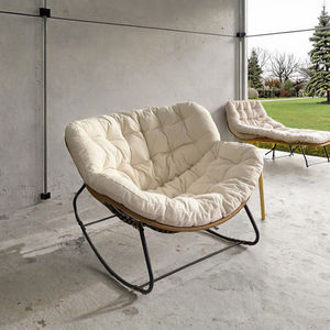 Canapé inclinable à bascule en bambou et en rotin pour salon et chambre à coucher, prix de gros, tissu confortable, fauteuil individuel - Product Image 3