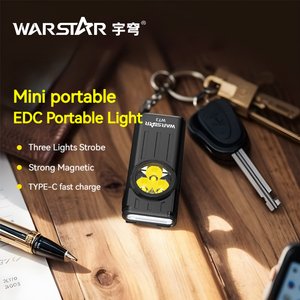 Wt3 hội thảo ngoài trời ABS nhỏ không thấm nước từ có thể sạc lại Loại-C Clip túi móc chìa khóa EDC đèn pin mini COB <span class=keywords><strong>Torch</strong></span> - Product Image 2