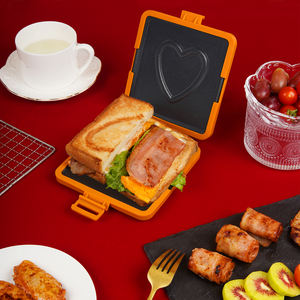 Tostadora multifuncional <span class=keywords><strong>para</strong></span> <span class=keywords><strong>microondas</strong></span>, <span class=keywords><strong>sandwichera</strong></span> y gofrera con diseño inalámbrico antiadherente de acero inoxidable <span class=keywords><strong>para</strong></span> uso doméstico - Product Image 1