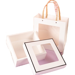 Companion Valentine's Day wedding open window gift box transparent packaging box gift box