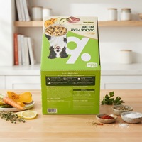 Boîte en carton imprimé écologique et recyclable avec pelliculage mat et fermeture à rabat pour l'emballage d'aliments pour animaux de compagnie