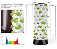 Système de culture hydroponique vertical pour serre Système de culture de jardin Tour hydroponique verticale