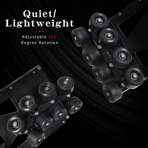 NSH nampan roda Boogie ringan kamera pintu Dolly Skateboard portabel dengan roda untuk Quad Dolly Track - Product Image 5