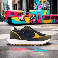 Grosir Sneakers pembuat Fujian Harga Bagus sepatu kasual Chunky Logo kustom untuk pria dewasa