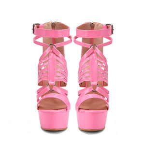 Temukiss — sandales d'été pour femmes, chaussures à talons compensés épais, avec boucle, Sexy, collection 2021 - Product Image 3