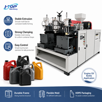 Machine de moulage par extrusion-soufflage à haut rendement pour bouteilles d'huile moteur HDPE de 4L à 5L, ligne d'emballage de lubrifiants automobiles