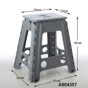 Tabourets en plastique pliants portables gris à vendre couleurs personnalisées disponibles pour chambre à coucher hôtel usage extérieur pliable pour appartement - Product Image 4