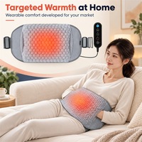 Ceinture chauffante portable alimentée par USB, température réglable, surface en peluche pour la maison, le bureau, le lit, le canapé