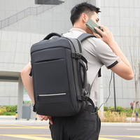 Sac à dos pour ordinateur portable de haute qualité, tendance, imperméable, 17 pouces, avec port USB pour la recharge, idéal pour les voyages d'affaires