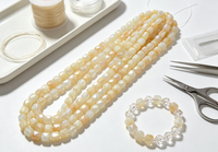 Vente en gros d'usine, perles de verre de la marque YUZHU, couleurs mélangées en vrac, modèle carré YZ-09-21 pour la fabrication de bijoux, bracelets, colliers